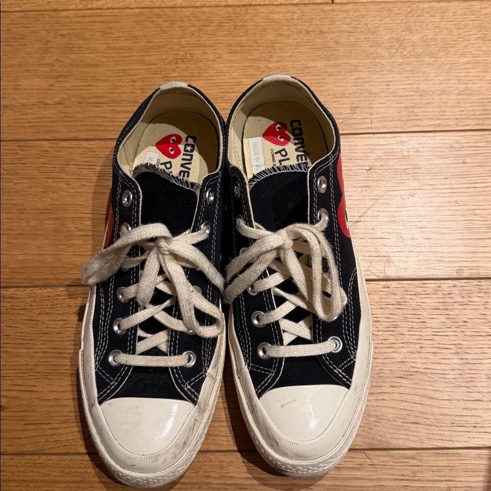 Converse Black low top comme de garçons